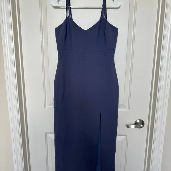 revolve blue midi dress Finley Pointelle Knit Maxi Dress - Cornflower Blue
